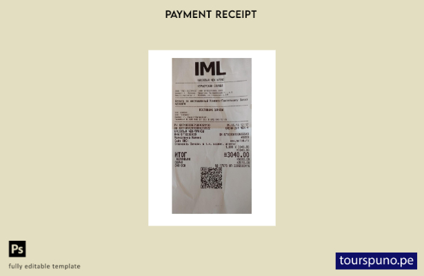 listo para imprimir plantilla de recibo de pago Iml